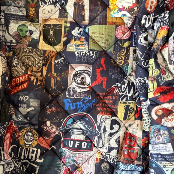 Robert Graham Vegan Suede Bomber Jacket Mens Large Black Fleece Collar NWT - Picture 7 of 10